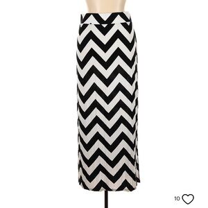 Chevron Maxi Skirt